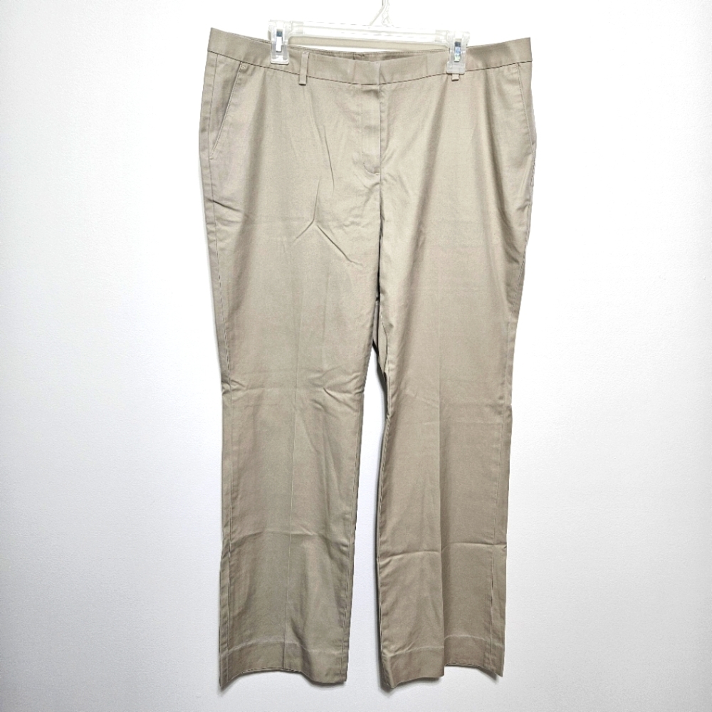 Brooks Brothers Womens‎ Advantage Chino Pant Career Academia 100% Cotton Tan XL